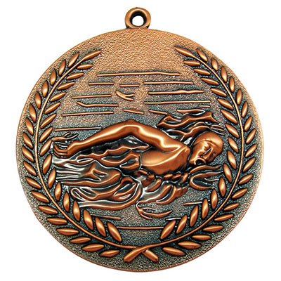 3D Zinc Alloy Sports Medal/Medallion for Swimming(025)
