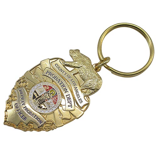 Custom Police Keychain with Spinner (014)