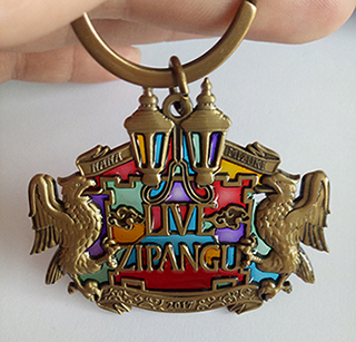 Custom Keychain in Glass Enamel(025)