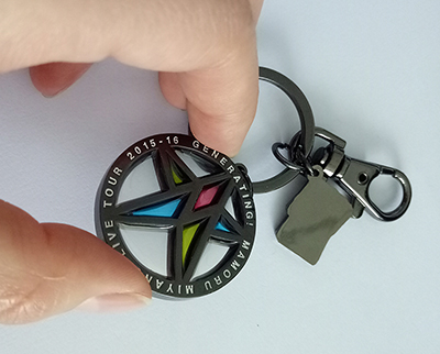 Custom Keychain in Transparent Enamel(026)