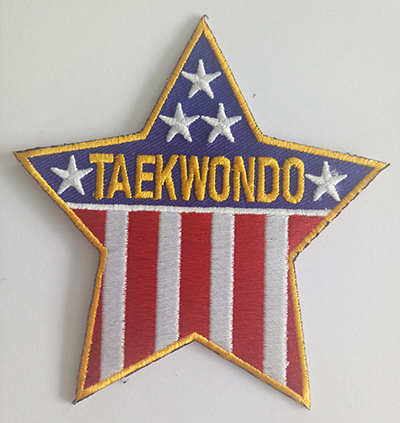 Custom made embroidery patch for Star flag(022)