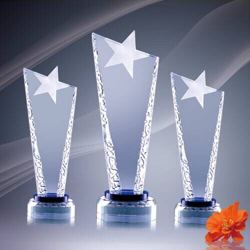Crystal trophy(stock or custom)(004)