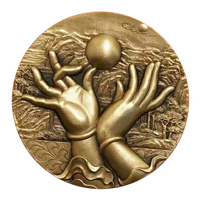 3D Zinc Alloy Challenge Coin in antique bronze(010)