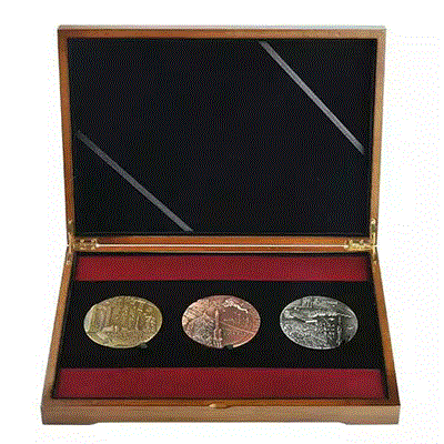 Custom Sets Challenge Coin in Wood Box(015)